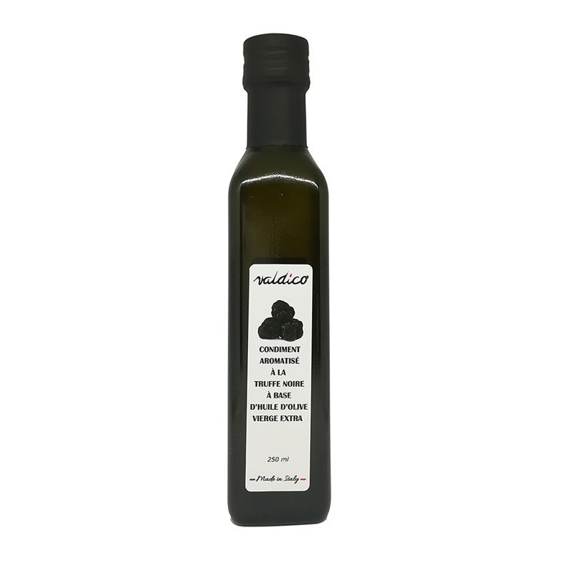 Huile d'Olive arôme truffe noire - 20 cl - Vente Condiments - Mémé du Quercy