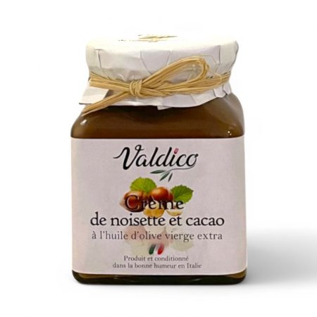 Pâte à tartiner noisettes cacao à l'huile d'olive