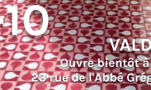 Gros plan carrelage boutique Valdico